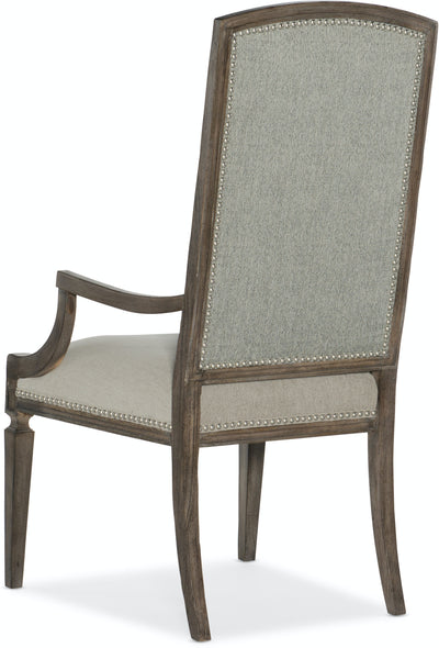 Arched Upholstered Arm Chair (4688795533408)