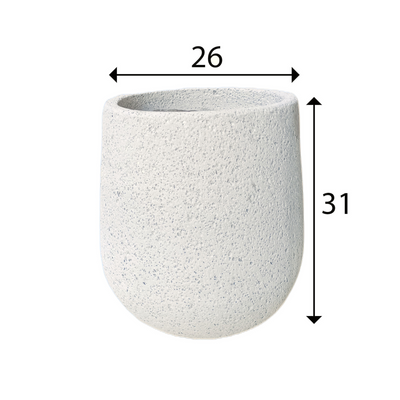 Grey Foam Indoor/Outdoor Plant Pot By Roots26W*26D*31H.