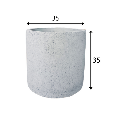 Coal Grey Terrazzo Indoor/Ourdoor Plant Pot By Roots35W*35D*35H.