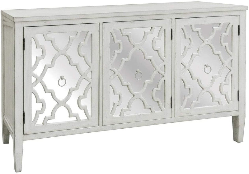 Marissa Antique White Pattern Mirror (4791293739104)