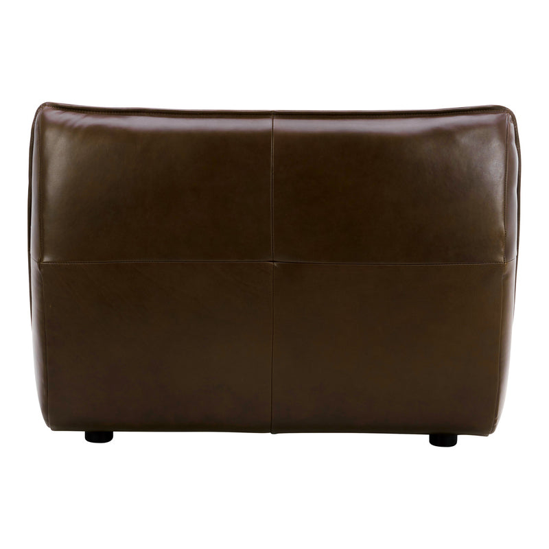 Zeppelin Leather Slipper Chair Toasted Hickory