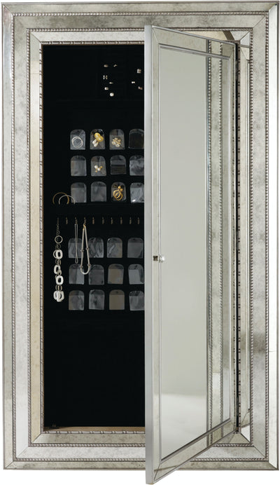 Melange Glamour Floor Mirror w/Jewelry Armoire Storage (9258410130)