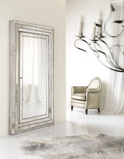 Glamour Floor Mirror w/Jewelry Armoire Storage - Al Rugaib Furniture (9258410130)