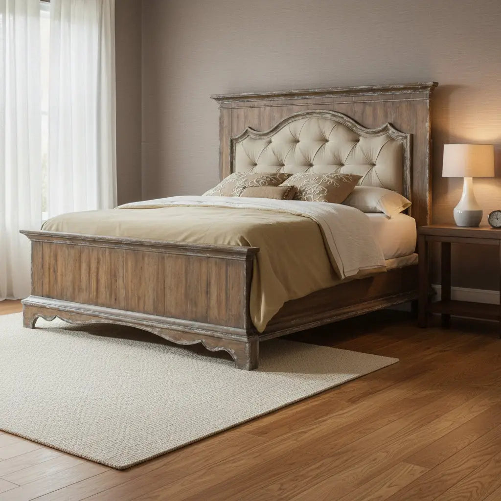 6/6 Upholstered Mantle Panel Bed Beds| Hooker