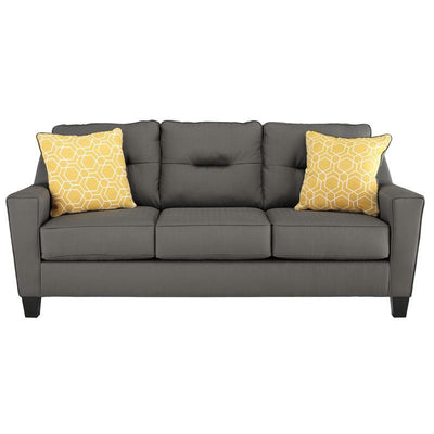 6690238 Ashley Furniture Forsan Nuvella - Gray Sofa (4784313761888)