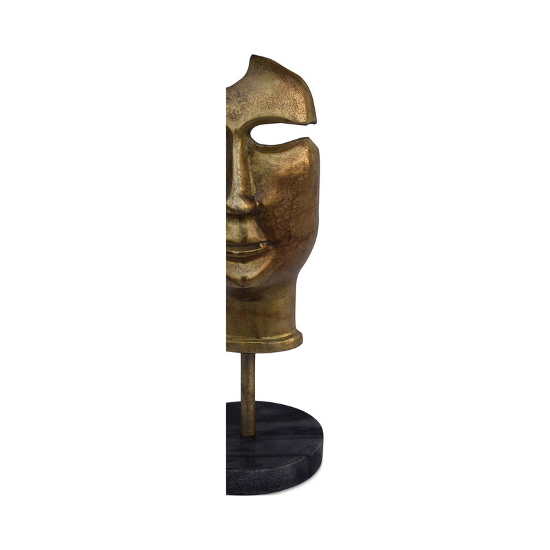 Golden Mask On Stand
