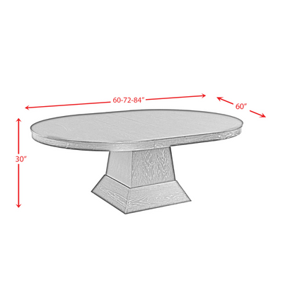 Maddox Oval Dining Table (6629945409632)