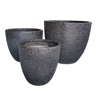 Black Foam Indoor/Outdoor Plant Pot By Roots 40W40D34H.