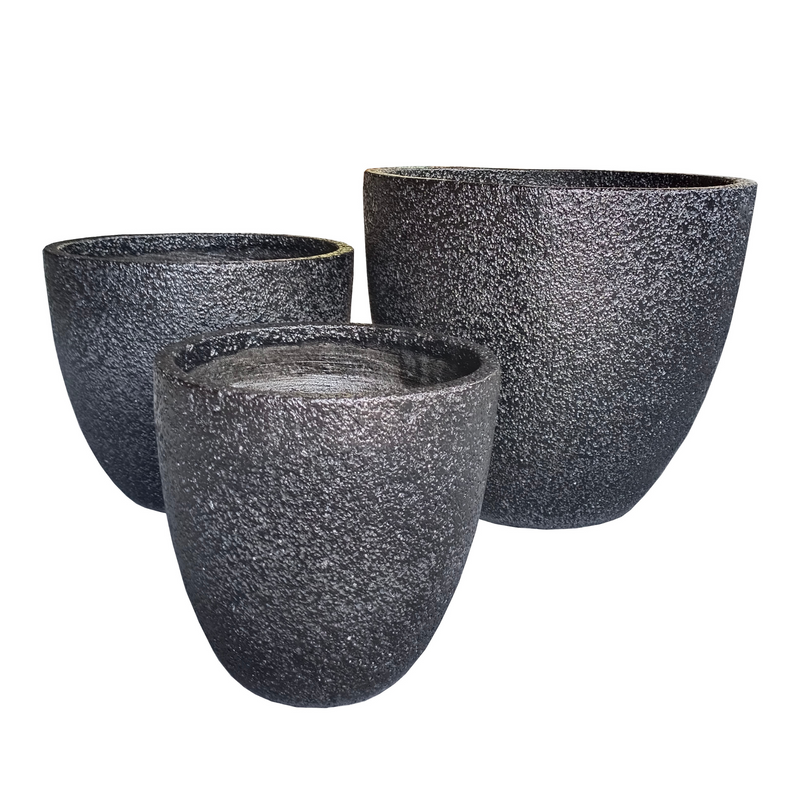 Black Foam Indoor/Outdoor Plant Pot By Roots 40W40D34H.