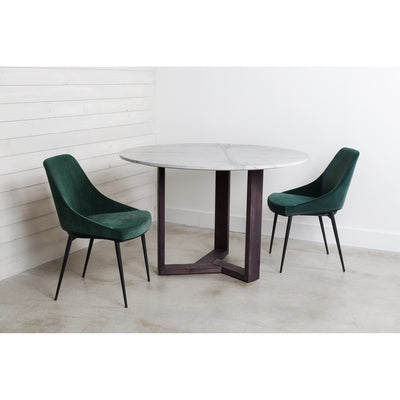Sedona Dining Chair Green Velvet-M2 (4568059150432)