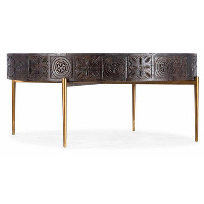 Hooker | Carved Round Cocktail Table (6563996958816)
