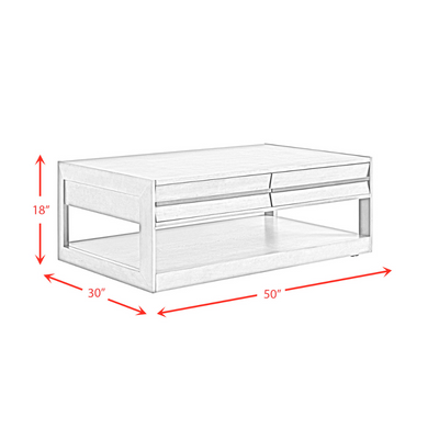 Gordon Rectangular Coffee Table In Grey (6629946949728)