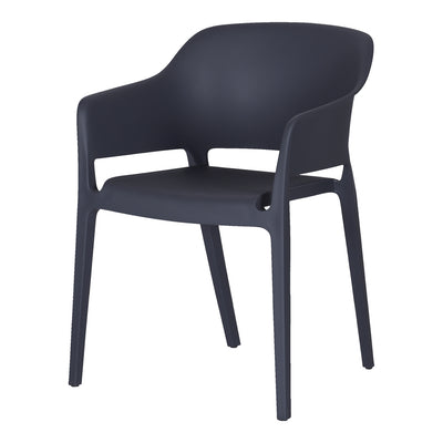 Faro Outdoor Dining Chair Charcoal Grey-M2