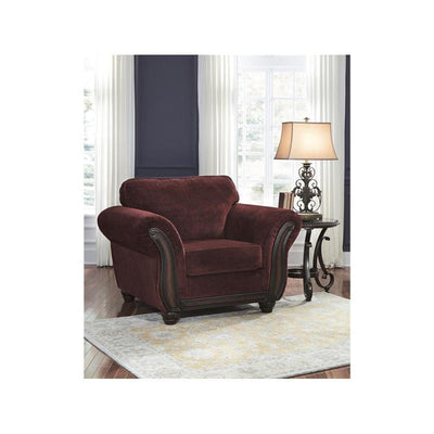 Burgundy Chair - Al Rugaib Furniture (4340580057184)