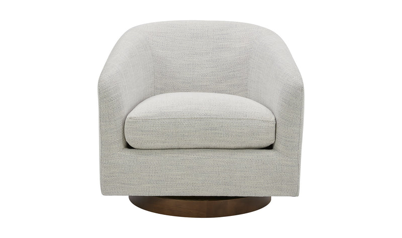 Oscy Swivel Chair Splashed White