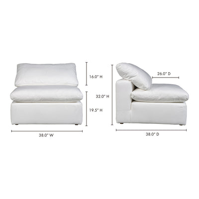 Terra Condo Armless Chair Livesmart Fabric Cream (4732399812704)