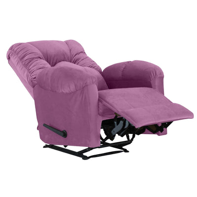 American Polo Recliner Rocking Velvet Chair Upholstered With Controllable Back للتحكم - Purple-906194-PU (6613422637152)