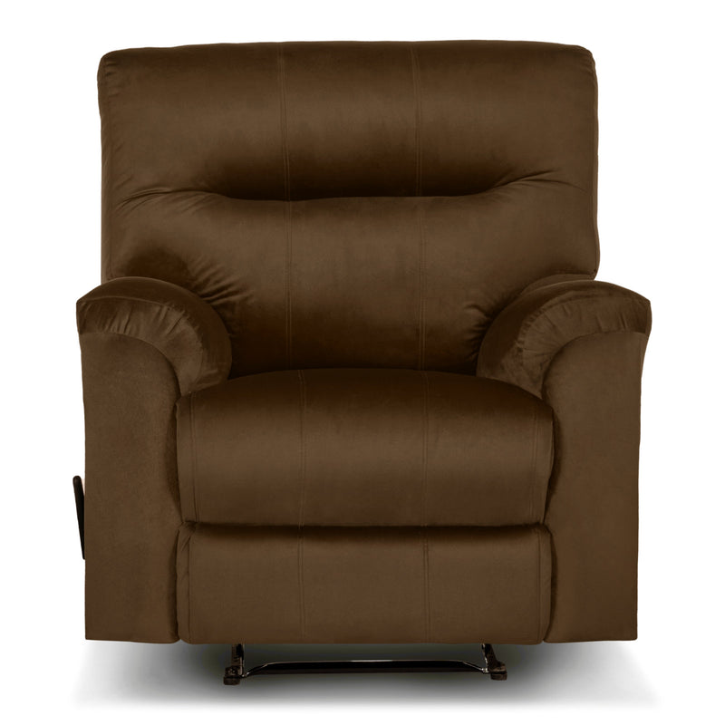 In House Classic Recliner Upholstered Chair with Controllable Back - Dark Brown-905135-BR (6613410938976)