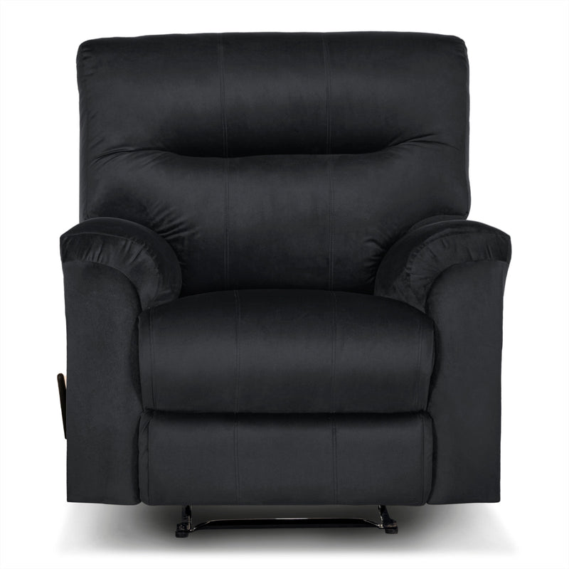 In House Rocking & Rotating Recliner Upholstered Chair with Controllable Back - Dark Grey-905137-DG (6613412020320)