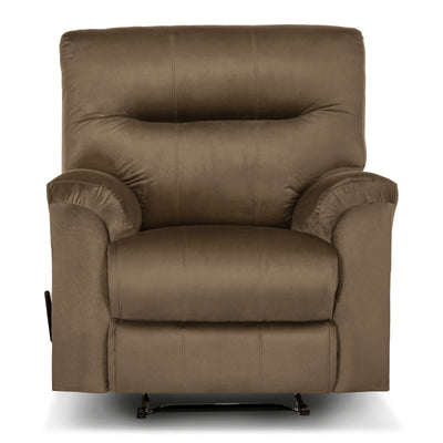 In House Rocking Recliner Upholstered Chair with Controllable Back - Light Brown-905136-BE (6613411430496)