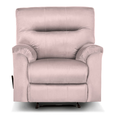 In House Rocking Recliner Upholstered Chair with Controllable Back - Light Grey-905136-G (6613411594336)