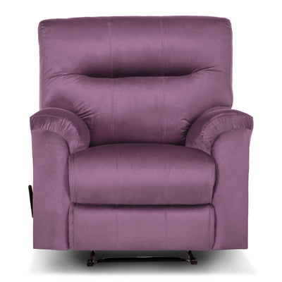 In House Rocking & Rotating Recliner Upholstered Chair with Controllable Back - Purple-905137-PU (6613412151392)