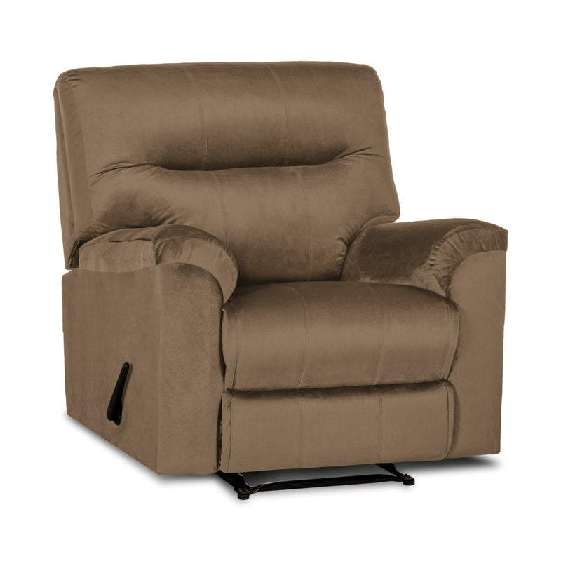 In House Rocking & Rotating Recliner Upholstered Chair with Controllable Back - Light Brown-905137-BE (6613411889248)