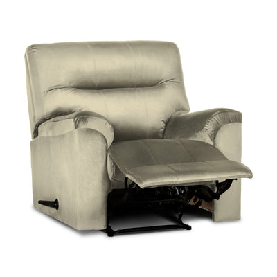 In House Rocking & Rotating Recliner Upholstered Chair with Controllable Back - White-905137-W (6613412249696)