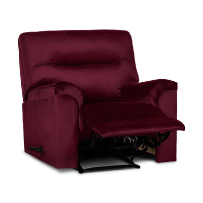 In House Rocking & Rotating Recliner Upholstered Chair with Controllable Back - Red-905137-RE (6613412184160)