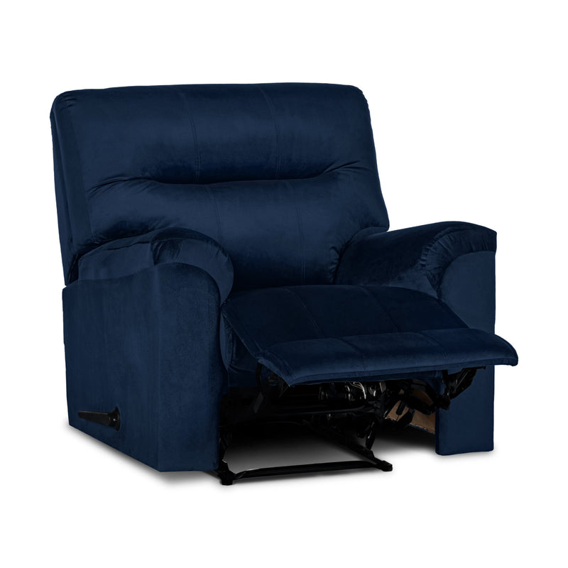 In House Rocking Recliner Upholstered Chair with Controllable Back - Blue-905136-B (6613411463264)