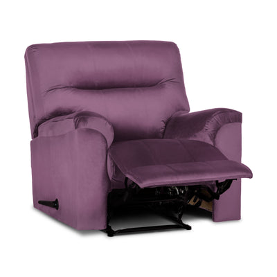 In House Classic Recliner Upholstered Chair with Controllable Back - Purple-905135-PU (6613411233888)
