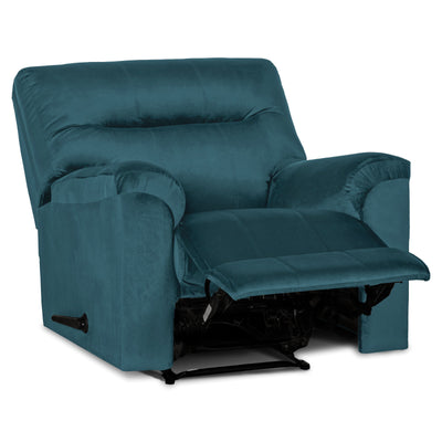 In House Rocking Recliner Upholstered Chair with Controllable Back - Turquoise-905136-TU (6613411496032)