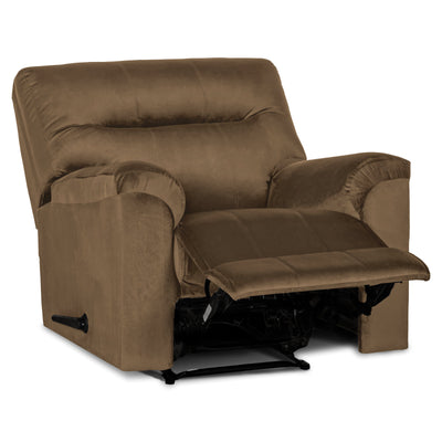 In House Classic Recliner Upholstered Chair with Controllable Back - Light Brown-905135-BE (6613410971744)