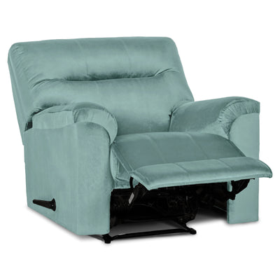 In House Rocking Recliner Upholstered Chair with Controllable Back - Teal-905136-TE (6613411528800)