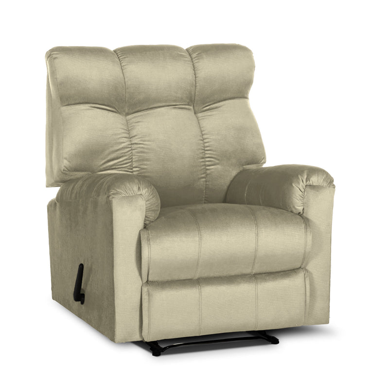 In House Rocking Recliner Chair Upholstered With Controllable Back - Violet-AB011S014 (6613420146784)