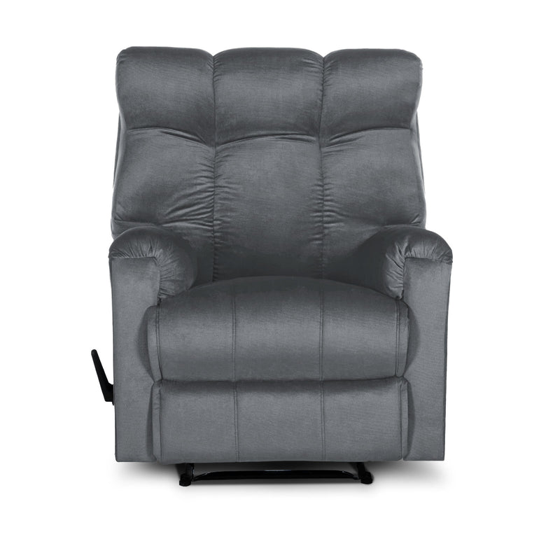 In House Rocking Recliner Chair Upholstered With Controllable Back - Red-AB011S008 (6613419950176)