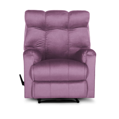 In House Rocking Recliner Chair Upholstered With Controllable Back - Turquoise-AB011S011 (6613420048480)