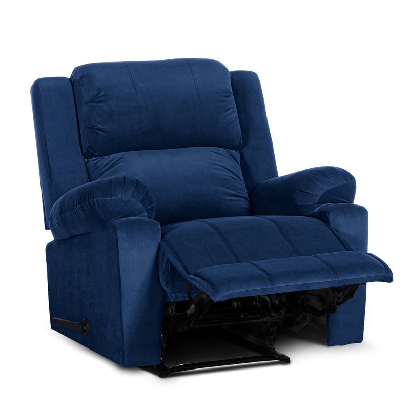 In House Rocking Recliner Upholstered Chair with Controllable Back  - Blue-905139-B (6613412839520)