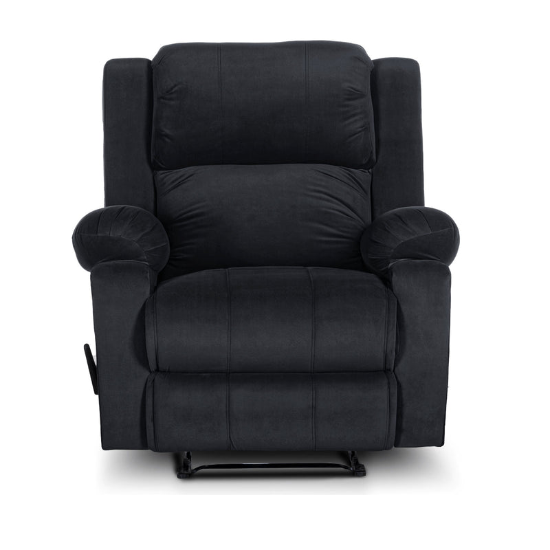 In House Rocking Recliner Upholstered Chair with Controllable Back - Dark Grey-905139-DG (6613412937824)