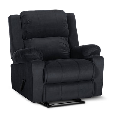 In House Rocking & Rotating Recliner Upholstered Chair with Controllable Back - Dark Grey-905140-DG (6613413429344)