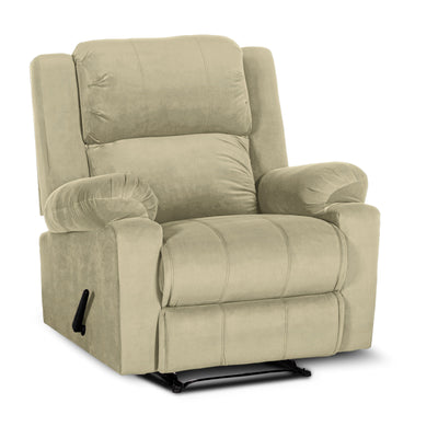 In House Classic Recliner Upholstered Chair with Controllable Back - White-905138-W (6613412708448)