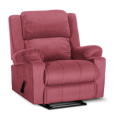 In House Rocking Recliner Upholstered Chair with Controllable Back - Beige-905139-P (6613413036128)