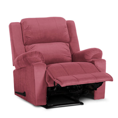 In House Rocking Recliner Upholstered Chair with Controllable Back - Beige-905139-P (6613413036128)