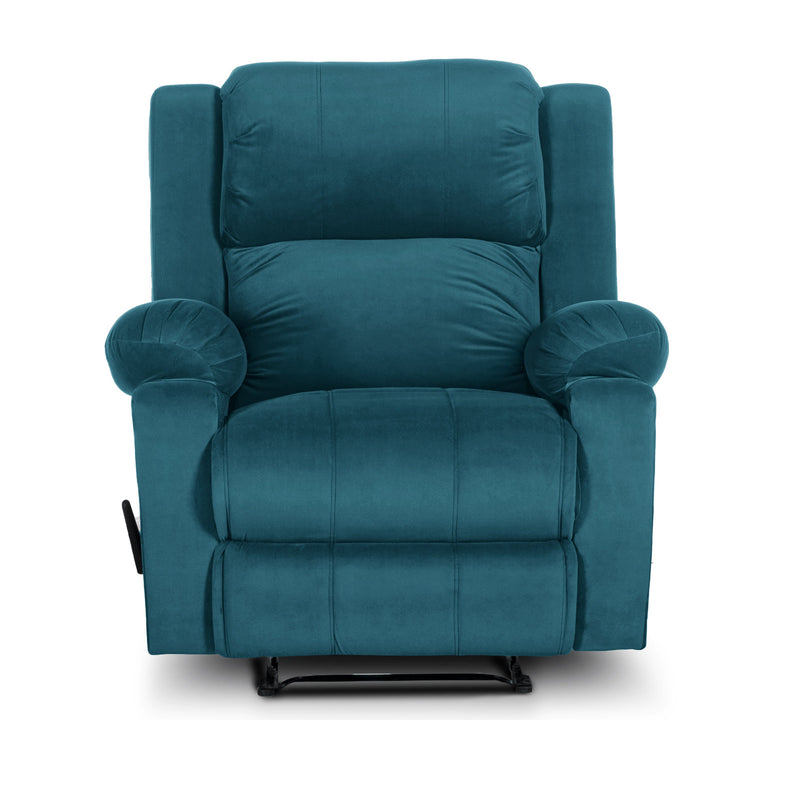 In House Rocking & Rotating Recliner Upholstered Chair with Controllable Back - Turquoise-905140-TU (6613413331040)