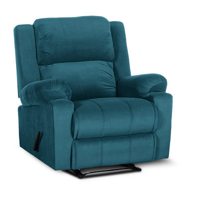 In House Classic Recliner Upholstered Chair with Controllable Back - Turquoise-905138-TU (6613412413536)