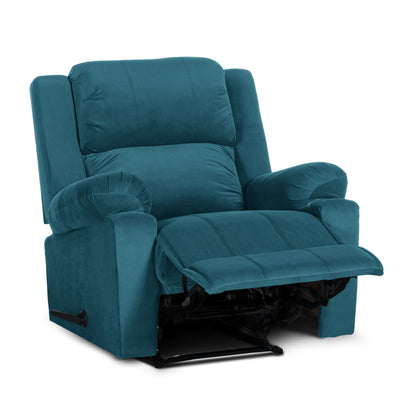 In House Classic Recliner Upholstered Chair with Controllable Back - Turquoise-905138-TU (6613412413536)