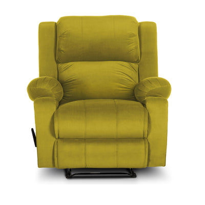 In House Rocking Recliner Upholstered Chair with Controllable Back - Yellow-905139-Y (6613413003360)