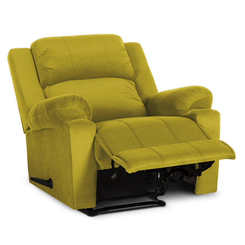 In House Rocking & Rotating Recliner Upholstered Chair with Controllable Back - Yellow-905140-Y (6613413494880)
