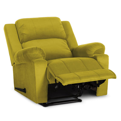 In House Classic Recliner Upholstered Chair with Controllable Back  - Yellow-905138-Y (6613412544608)