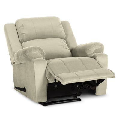 In House Rocking Recliner Upholstered Chair with Controllable Back - Pink-905139-PK (6613413134432)